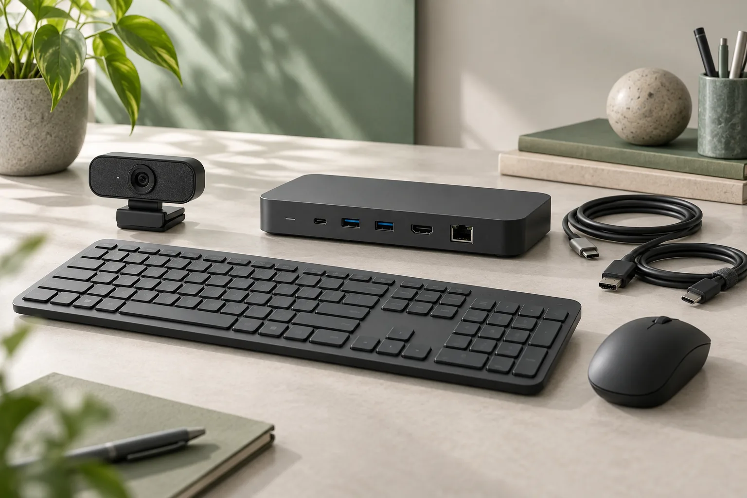 Illustrative computer peripherals
